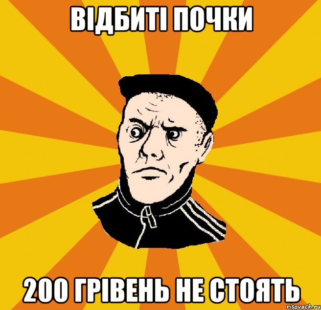 Відбиті почки 200 грівень не стоять, Мем Типовий Титушка