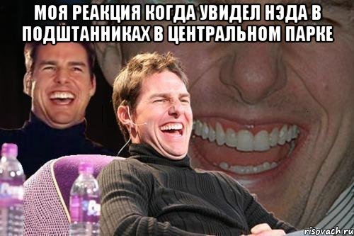 моя реакция когда увидел Нэда в подштанниках в центральном парке , Мем том круз