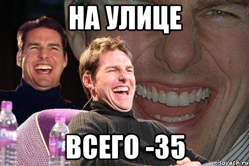 на улице всего -35, Мем том круз