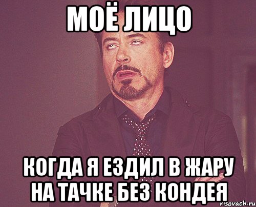 МОЁ ЛИЦО КОГДА Я ЕЗДИЛ В ЖАРУ НА ТАЧКЕ БЕЗ КОНДЕЯ, Мем твое выражение лица