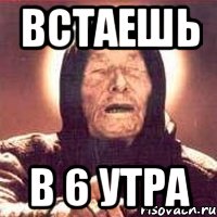 встаешь в 6 утра, Мем Ванга (цвет)