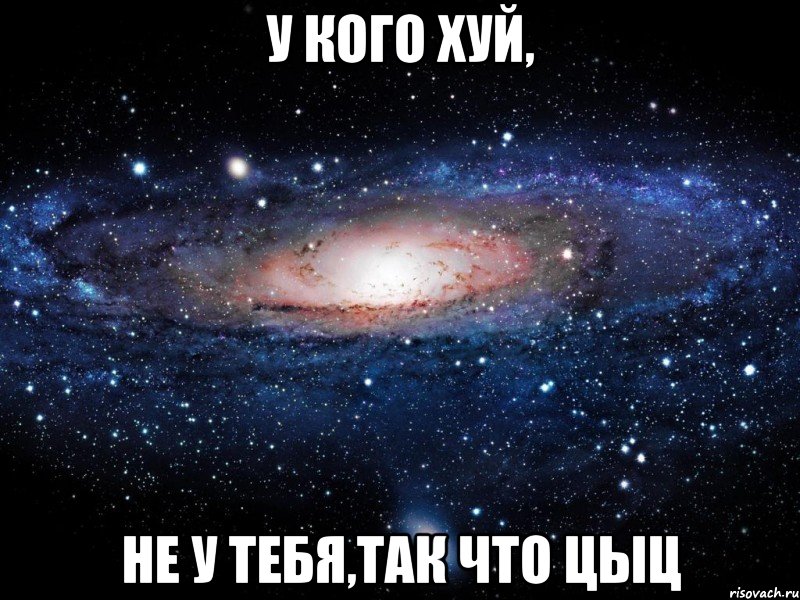 У КОГО ХУЙ, НЕ У ТЕБЯ,ТАК ЧТО ЦЫЦ, Мем Вселенная