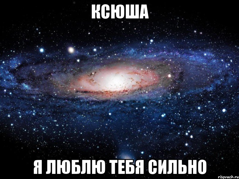 Ксюша я люблю тебя сильно, Мем Вселенная