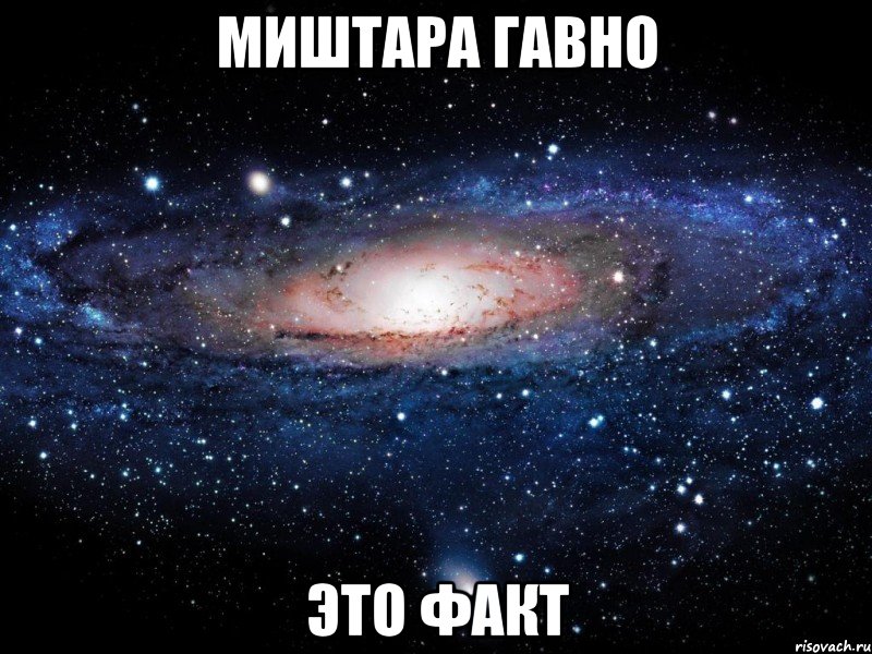 миштара гавно это факт, Мем Вселенная