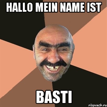 Hallo mein name ist Basti, Мем Я твой дом труба шатал