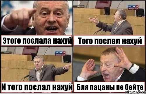 Этого послала нахуй Того послал нахуй И того послал нахуй Бля пацаны не бейте, Комикс жиреновский