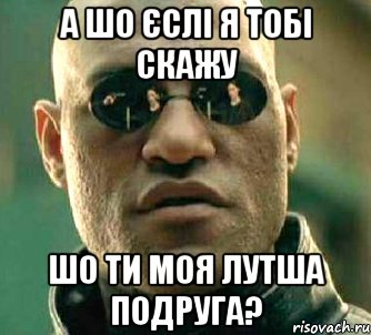 А шо єслі я тобі скажу Шо ти моя лутша подруга?, Мем  а что если я скажу тебе