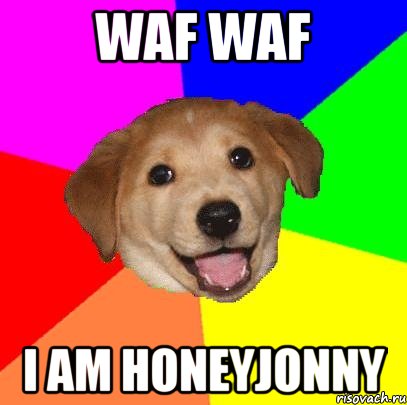 WAF WAF I am Honeyjonny, Мем Advice Dog