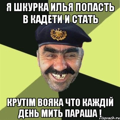 Я шкурка илья попасть в кадети и стать крутім вояка что каждій день мить параша !, Мем airsoft