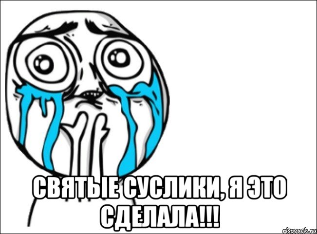  Святые Суслики, я это сделала!!!, Мем Это самый