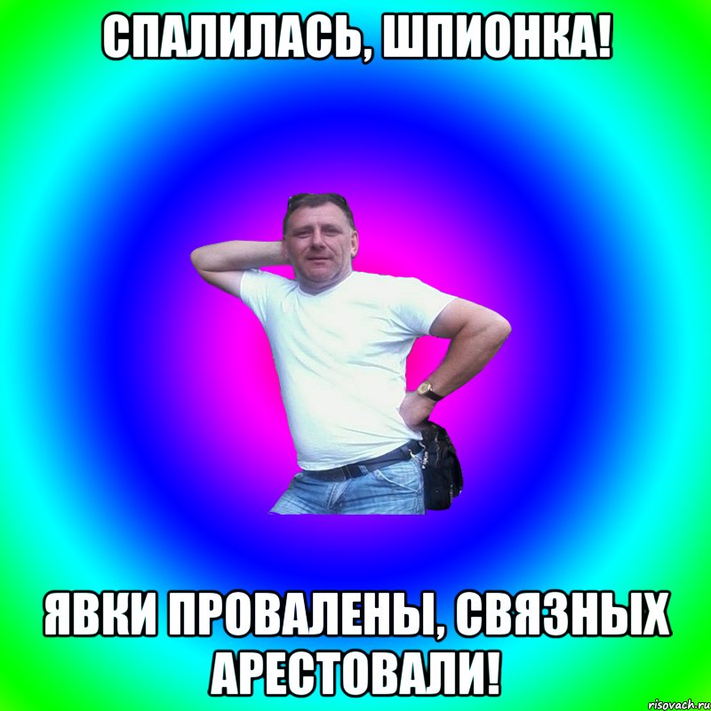 спалилась, шпионка! явки провалены, связных арестовали!