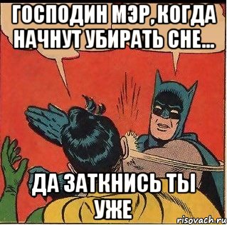 Господин мэр, когда начнут убирать сне... Да заткнись ты уже, Комикс   Бетмен и Робин