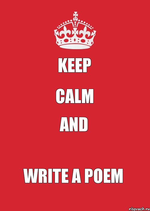 keep calm and write a poem, Комикс Keep Calm 3