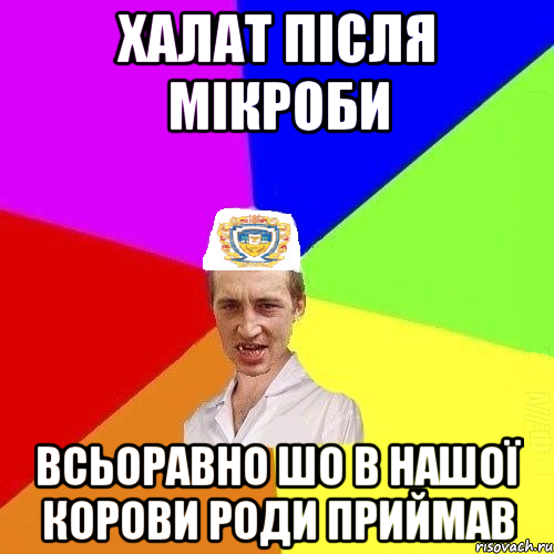 халат після мікроби всьоравно шо в нашої корови роди приймав, Мем Чоткий Паца Горбачевського