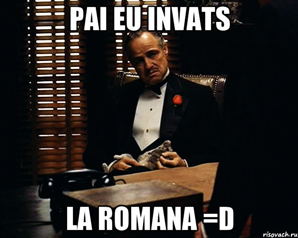 Pai eu invats la romana =D, Мем Дон Вито Корлеоне