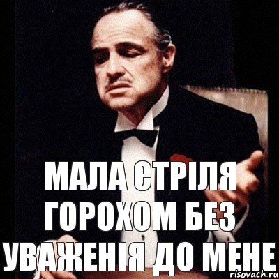 Мала стріля горохом без уваженія до мене, Комикс Дон Вито Корлеоне 1