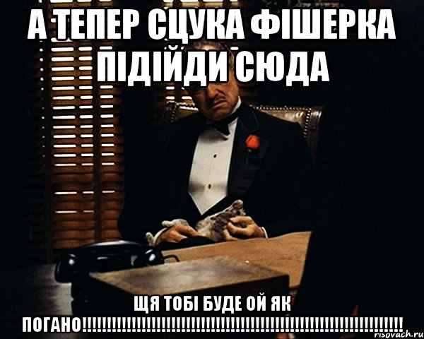 а тепер сцука фішерка підійди сюда щя тобі буде ой як погано!!!!!!!!!!!!!!!!!!!!!!!!!!!!!!!!!!!!!!!!!!!!!!!!!!!!!!!!!!!!!!!!!, Мем Дон Вито Корлеоне