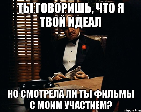 Ты говоришь, что я твой идеал но смотрела ли ты фильмы с моим участием?, Мем Дон Вито Корлеоне