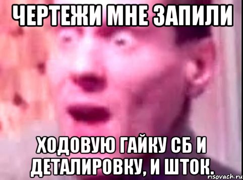 ЧЕРТЕЖИ МНЕ ЗАПИЛИ Ходовую гайку СБ и деталировку, и шток., Мем Дверь мне запили