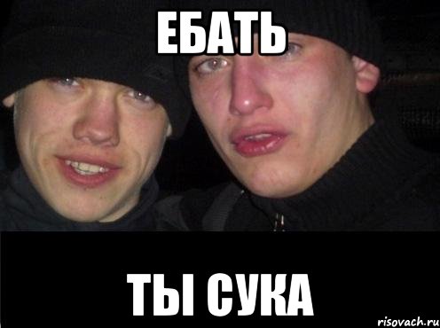 Ебать ты сука