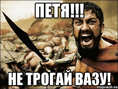 Петя!!! Не трогай вазу!, Мем Это Спарта