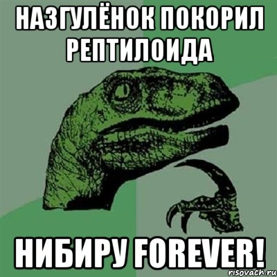 Назгулёнок покорил рептилоида Нибиру forever!, Мем Филосораптор