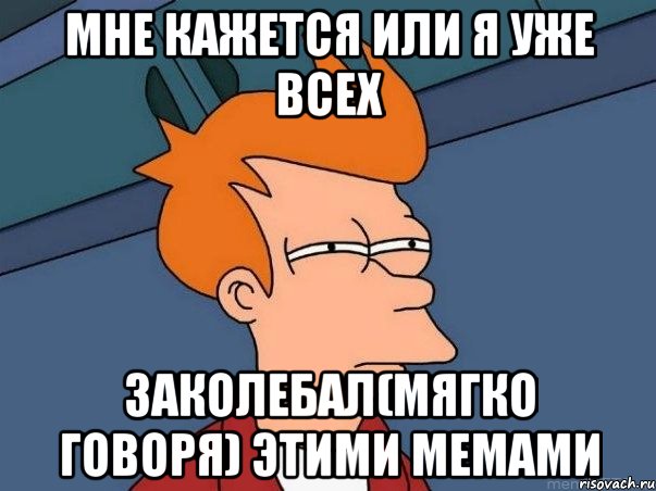 Мне кажется или я уже всех ЗАКОЛЕБАЛ(мягко говоря) этими мемами, Мем  Фрай (мне кажется или)