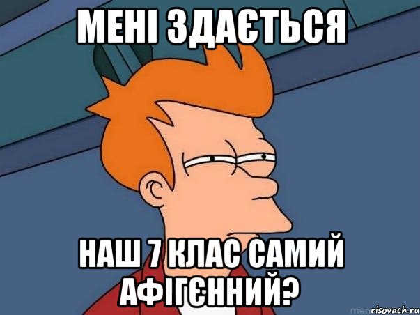 Мені здається наш 7 клас самий афігєнний?, Мем  Фрай (мне кажется или)