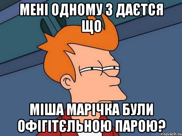 мені одному з даєтся що Міша Марічка були офігітєльною парою?, Мем  Фрай (мне кажется или)