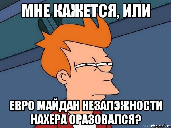 Мне кажется, или евро майдан незалэжности нахера оразовался?, Мем  Фрай (мне кажется или)