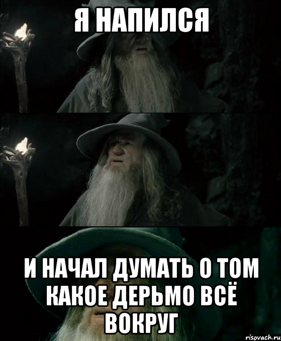 я напился и начал думать о том какое дерьмо всё вокруг, Комикс Гендальф заблудился