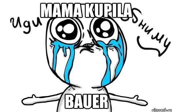 MAMA KUPILA BAUER, Мем Иди обниму