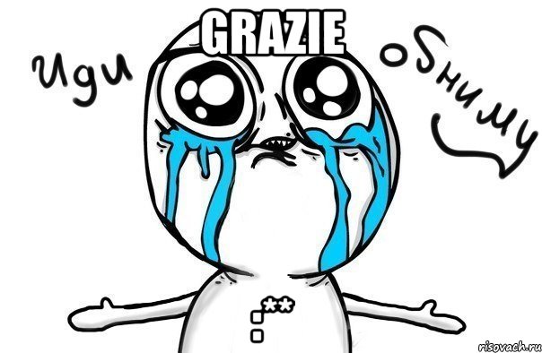 Grazie :**, Мем Иди обниму