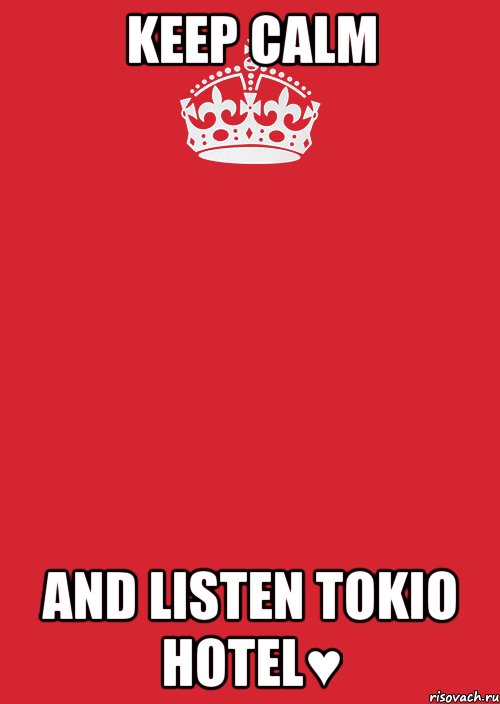 Keep Calm and listen Tokio Hotel♥, Комикс Keep Calm 3