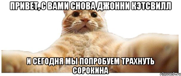 привет, с вами снова джонни кэтсвилл и сегодня мы попробуем трахнуть сорокина, Мем   Кэтсвилл