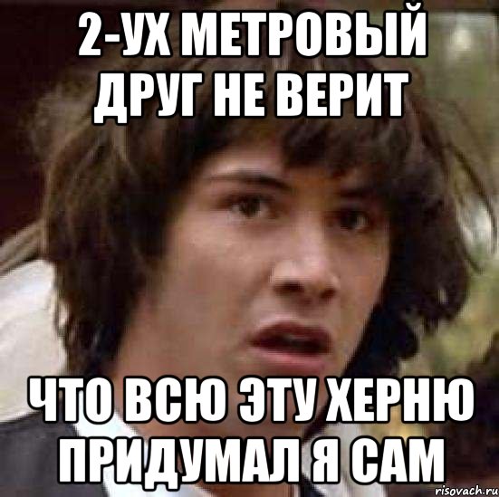 2-ух метровый друг не верит что всю эту херню придумал я сам, Мем А что если (Киану Ривз)