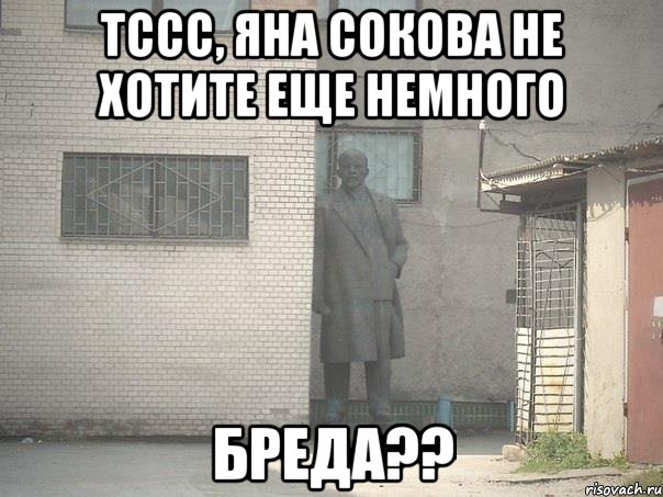 Тссс, Яна Сокова не хотите еще немного бреда??, Мем  Ленин за углом (пс, парень)