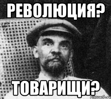 Революция? Товарищи?, Мем   Ленин удивлен