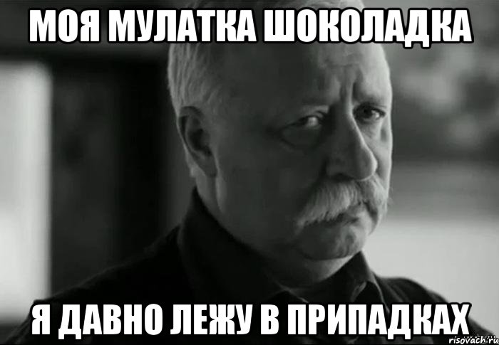 Моя мулатка шоколадка Я давно лежу в припадках, Мем Не расстраивай Леонида Аркадьевича