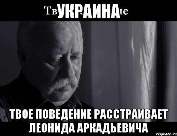 Украина твое поведение расстраивает Леонида Аркадьевича, Мем Не расстраивай Леонида Аркадьевича