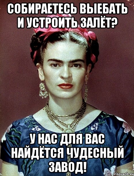 Собираетесь выебать и устроить залёт? У нас для вас найдётся чудесный завод!