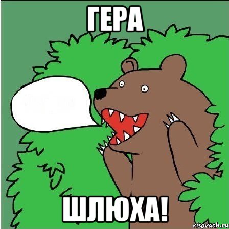 ГЕРА ШЛЮХА!, Мем Медведь-шлюха