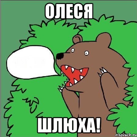 Олеся Шлюха!, Мем Медведь-шлюха