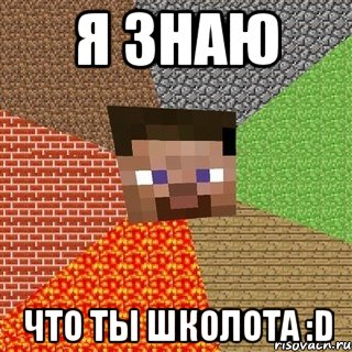 я знаю что ты школота :D, Мем Миникрафтер