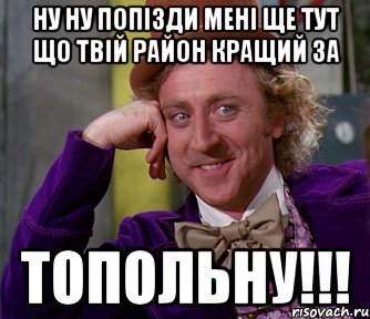 ну ну попізди мені ще тут що твій район кращий за ТОПОЛЬНУ!!!, Мем мое лицо