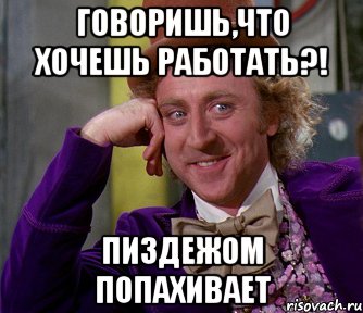 говоришь,что хочешь работать?! пиздежом попахивает, Мем мое лицо