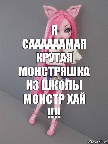 Я саааааамая крутая монстряшка из школы монстр хай !!!!