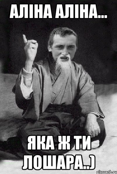 Аліна Аліна... Яка ж ти лошара..), Мем Мудрий паца