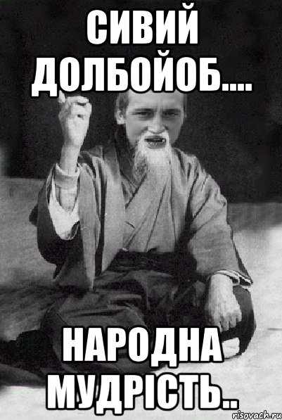 Сивий Долбойоб.... народна мудрість.., Мем Мудрий паца