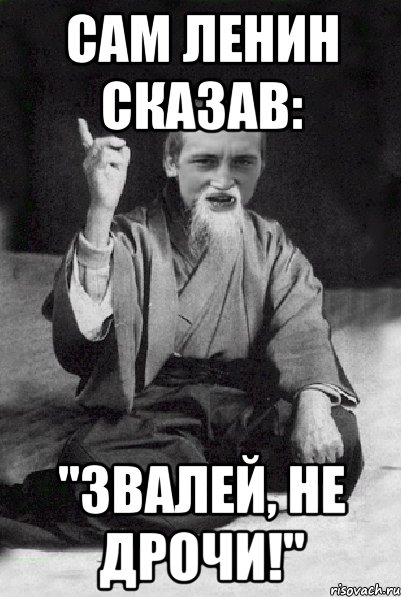 Сам Ленин сказав: "Звалей, не дрочи!", Мем Мудрий паца